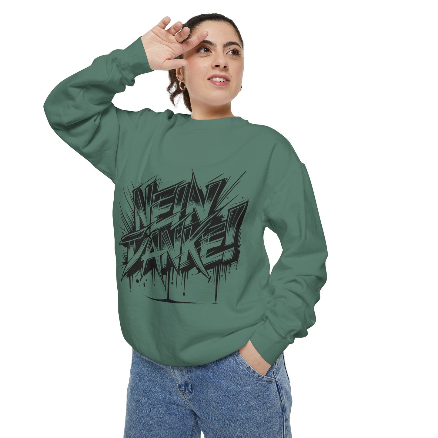 Unisex Neon Dance Sweatshirt - Stylish Garment-Dyed Comfort
