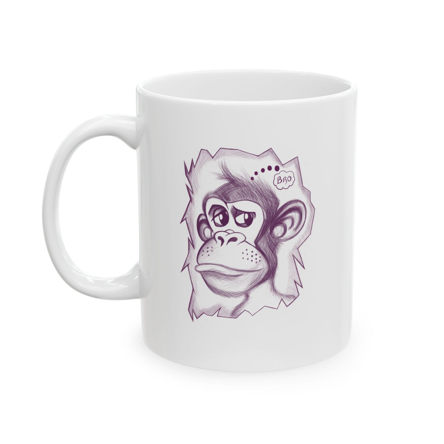 Whimsical Ape Ceramic Mug