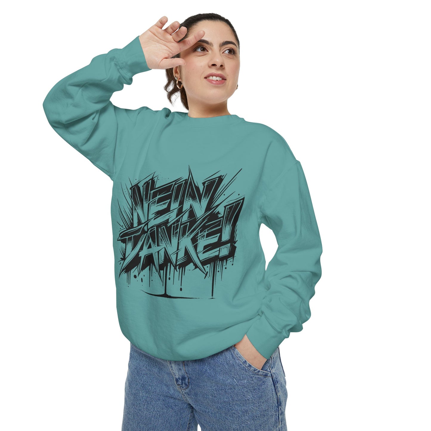 Unisex Neon Dance Sweatshirt - Stylish Garment-Dyed Comfort