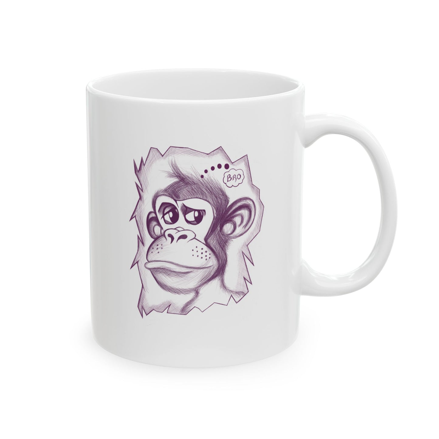 Whimsical Ape Ceramic Mug