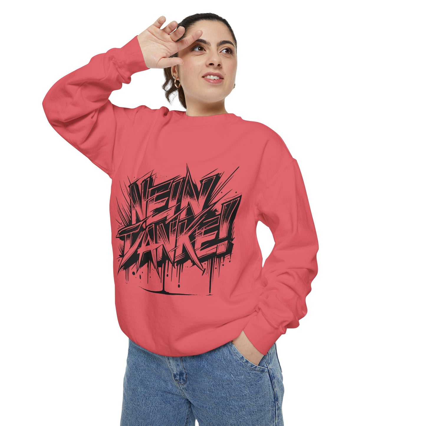 Unisex Neon Dance Sweatshirt - Stylish Garment-Dyed Comfort