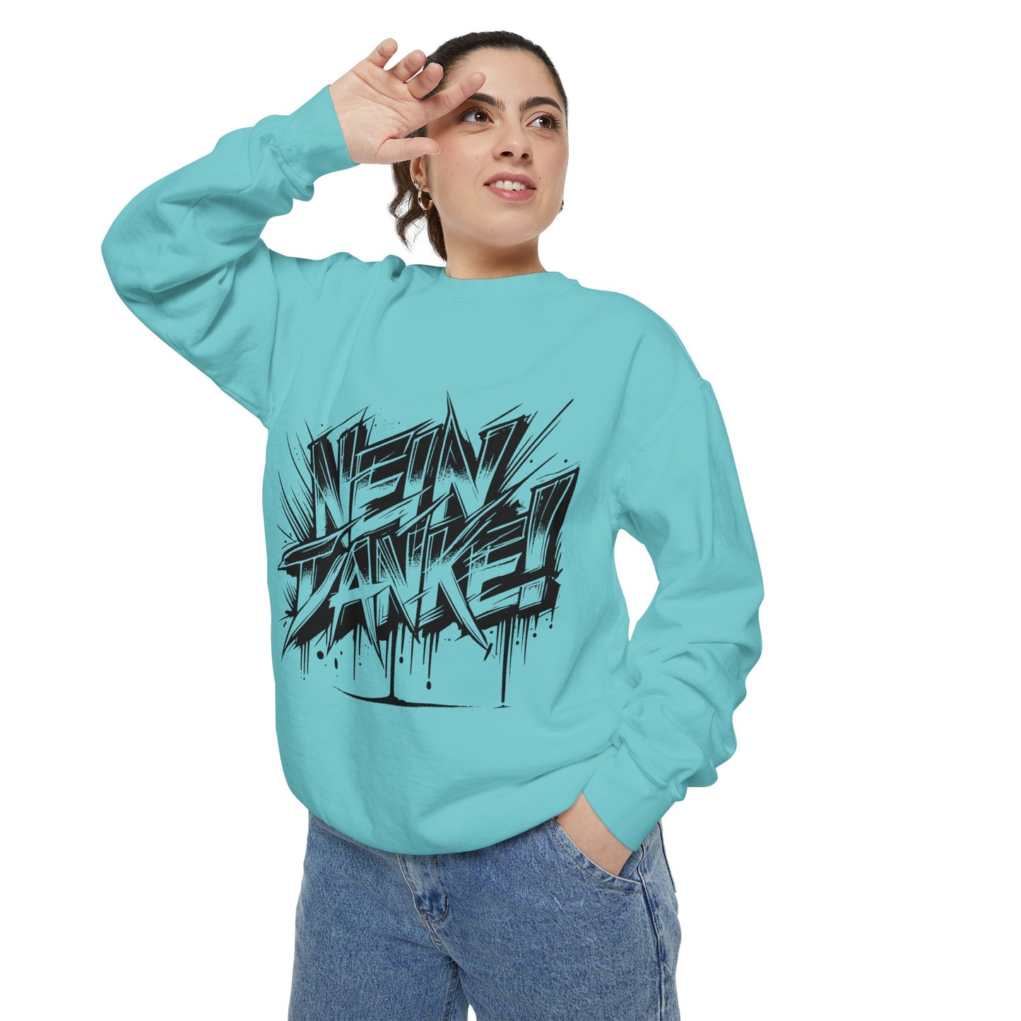 Unisex Neon Dance Sweatshirt - Stylish Garment-Dyed Comfort