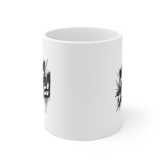 Graffiti Style Ceramic Coffee Cup - 11oz & 15oz - Cool Urban Drinkware