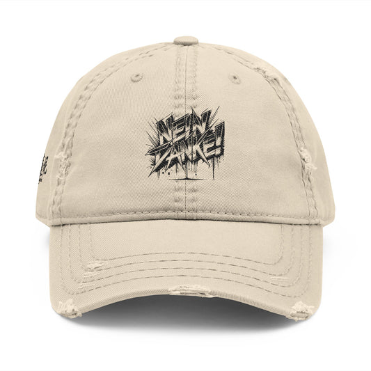 Trendy Distressed Dad Hat with Embroidered Design