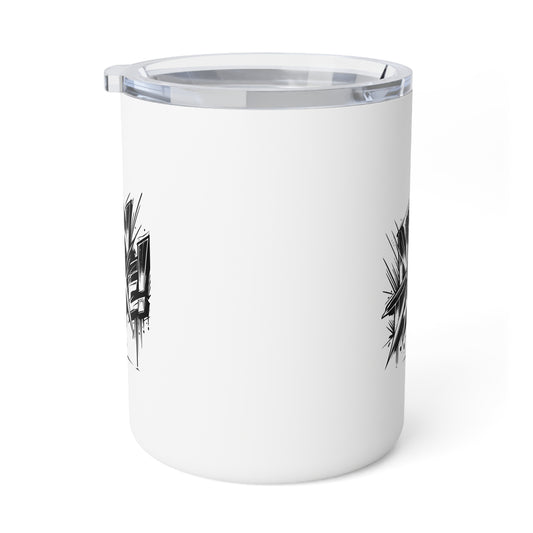 Stylish Insulated Coffee Mug with Abstract Design - Perfect for Home or Office