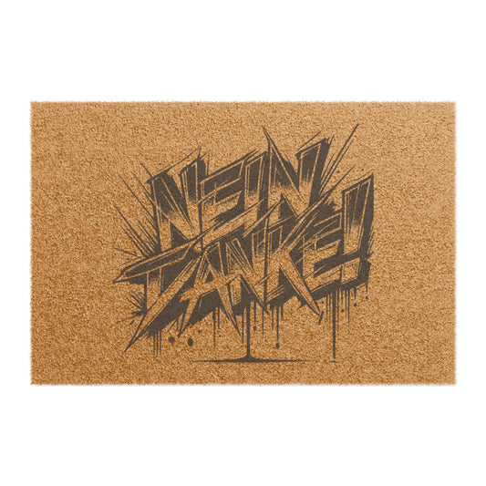Trendy Graffiti Doormat - "Nein Danke!" Entrance Rug